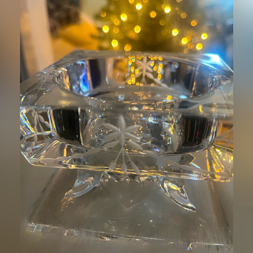 Stunning Gorham Handcut Crystal Candle Holder